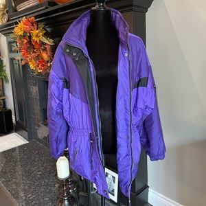 Purple ski jacket